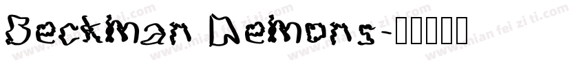 Beckman Demons字体转换